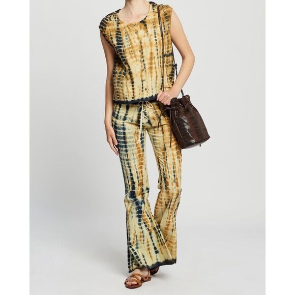 Free People x Lenni Jimi Tie Dye Flare Pants - Picture 6 of 11